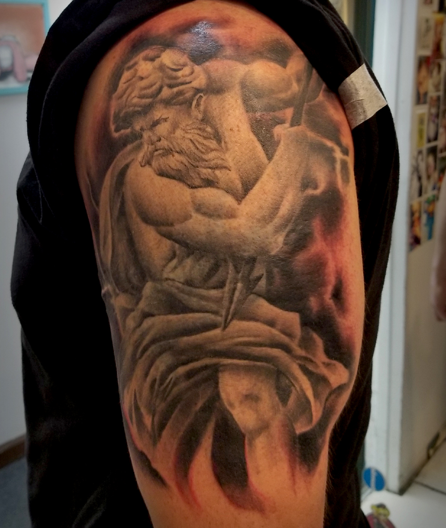 Arm tattoo of person